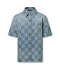 LVE Damier 3D Denim Short-Sleeved Shirt