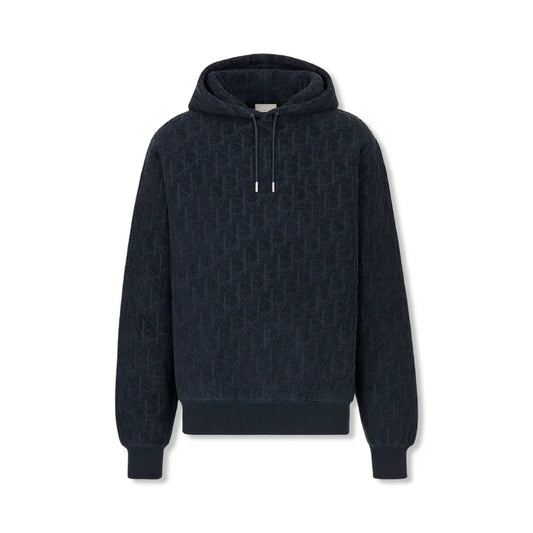 CD Oblique Relaxed-Fit Hooded Sweatshirt Navy