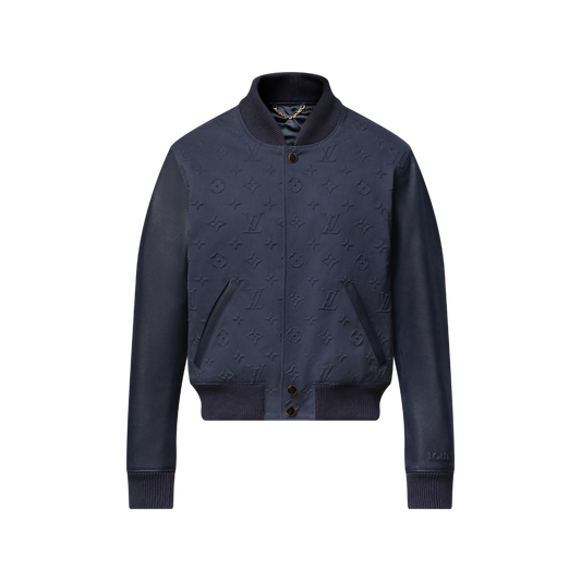 LVE Embossed Monogram Cotton Varsity Jacket
