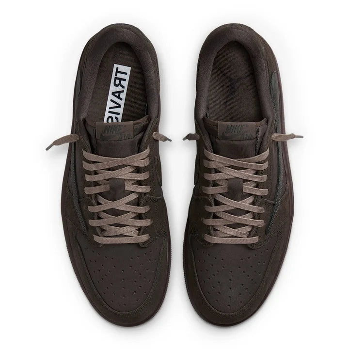 T Scott x Air Jordan 1 Low OG SP Velvet Brown